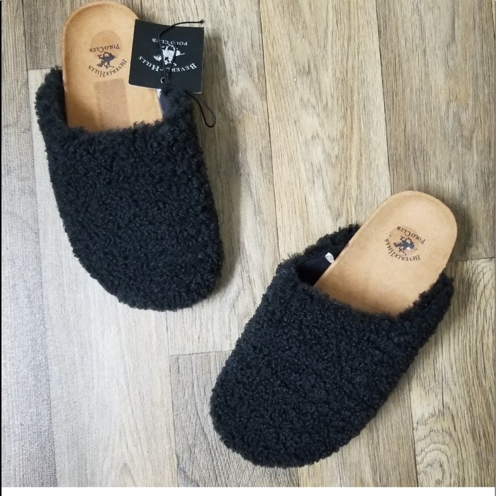 Beverly Hills Polo Club Black Slides